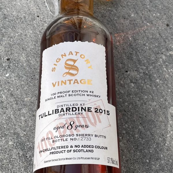 Signatory Vintage Tullibardine 100 proof